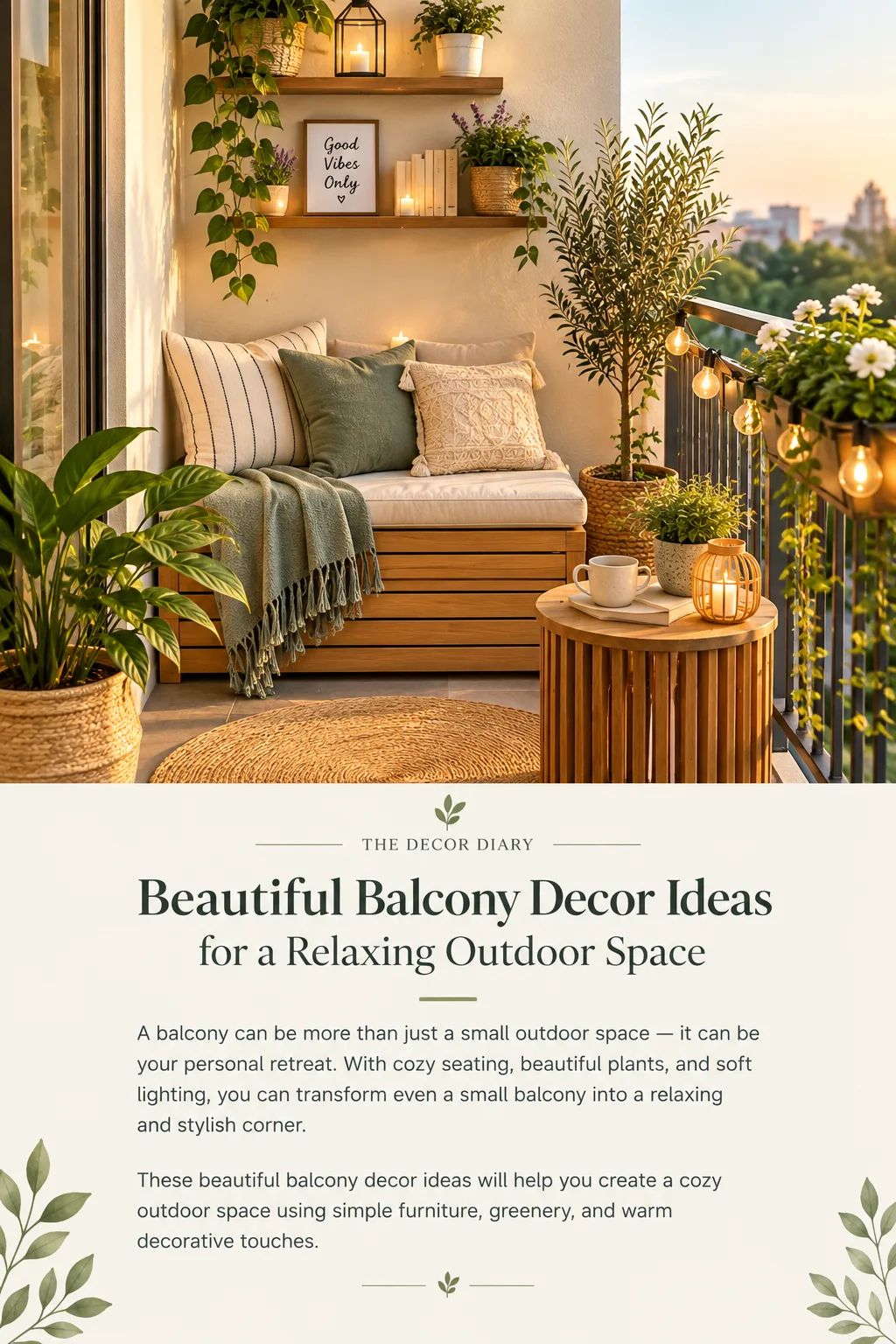 Beautiful Balcony Decor Ideas for a Relaxing Outdoor Space